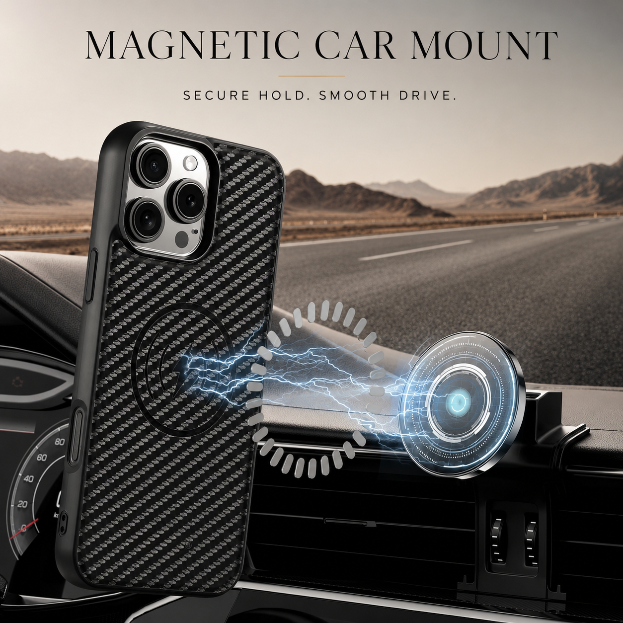 Premium iPhone Case MagSafe Compatible Wallet Cover Card Holder Shockproof Protective Cover Magnetic Stand Faux Leather Design