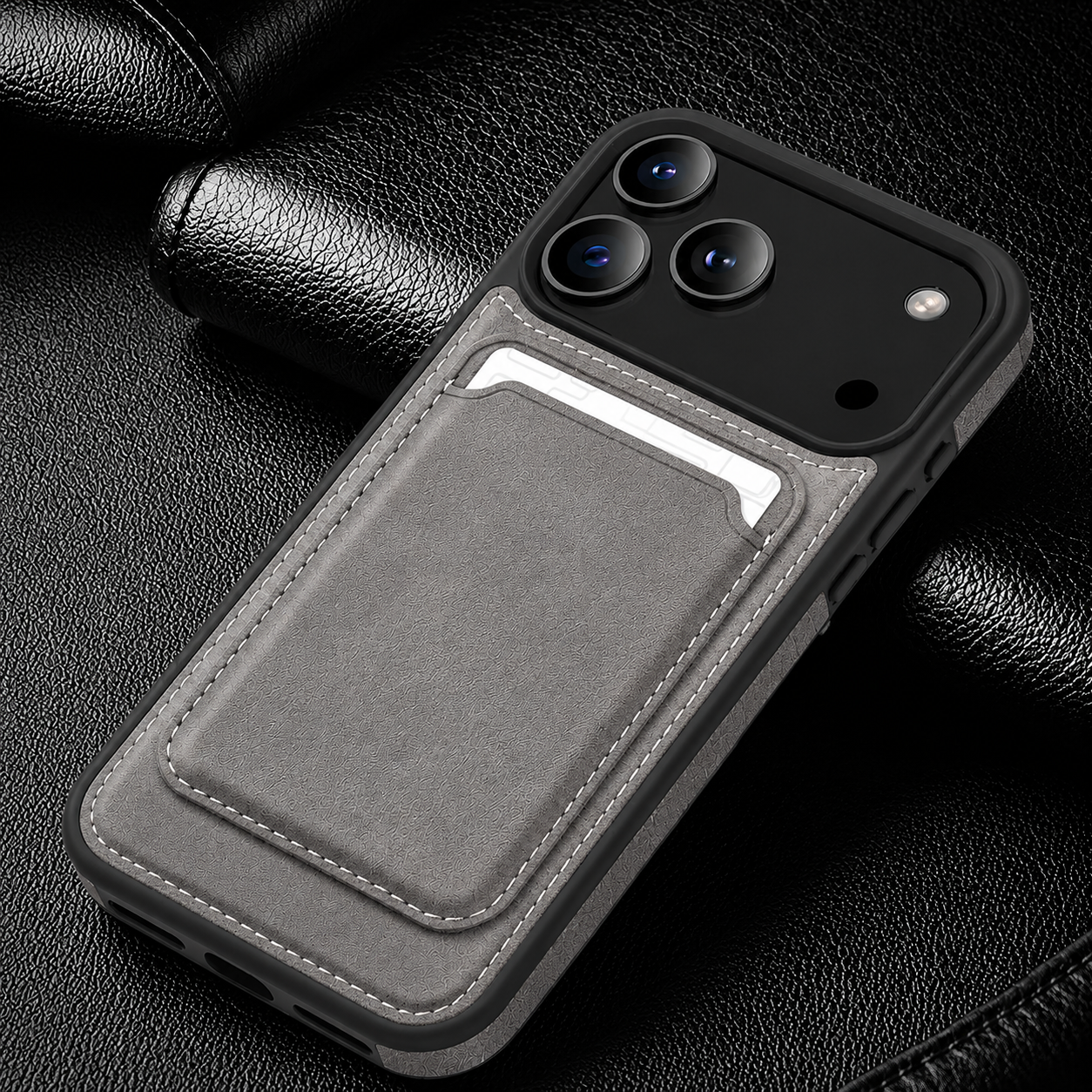 Premium iPhone Case MagSafe Compatible Wallet Cover RFID Card Holder Shockproof Protective Cover PU Leather Magnetic Storage Design