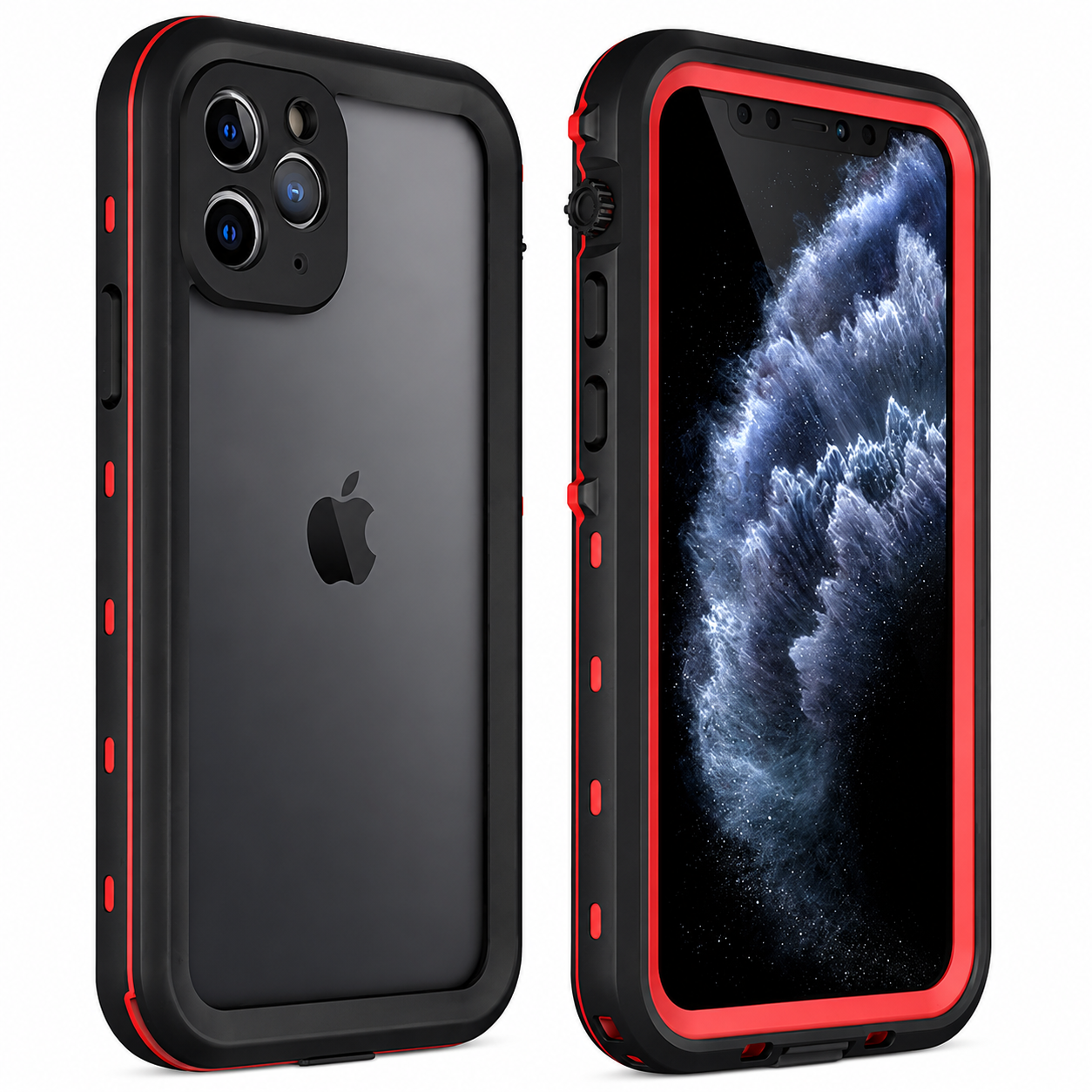 Premium iPhone Case MagSafe Compatible Waterproof IP68 Cover Camera Lens Protection Shockproof Full Body Sealed Transparent Design Anti Scratch Dustproof Protective Bumper