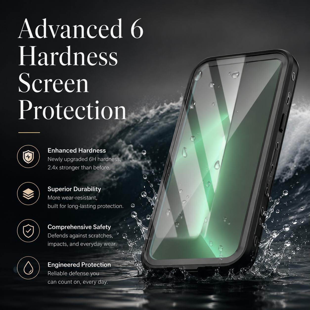 Premium iPhone Case MagSafe Compatible Waterproof IP68 Cover Camera Lens Protection Shockproof Full Body Sealed Transparent Design Anti Scratch Dustproof Protective Bumper