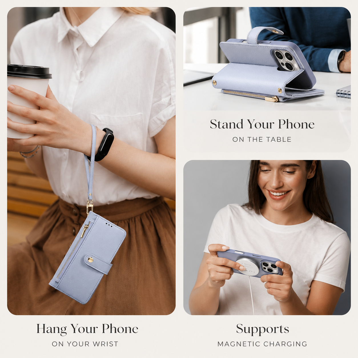 Premium iPhone Case MagSafe Compatible with Camera Lens Protection, Shockproof, Anti Scratch, Anti Fingerprint Surface, Slim Protective Design