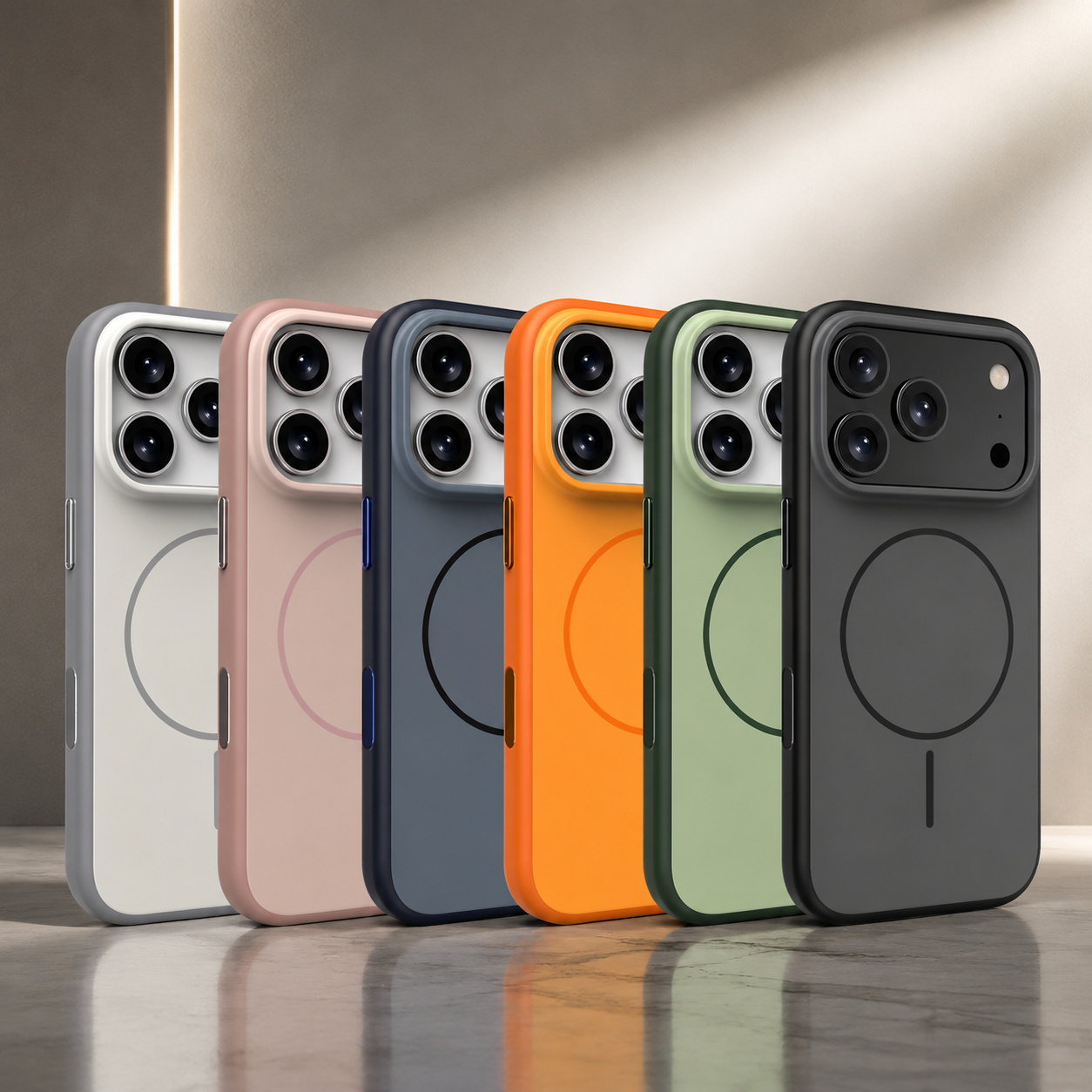 Premium iPhone Case MagSafe Frosted TPU PC Cover, Shockproof Protective Design with Camera Button, Anti-Fingerprint Matte Finish and Secure Grip