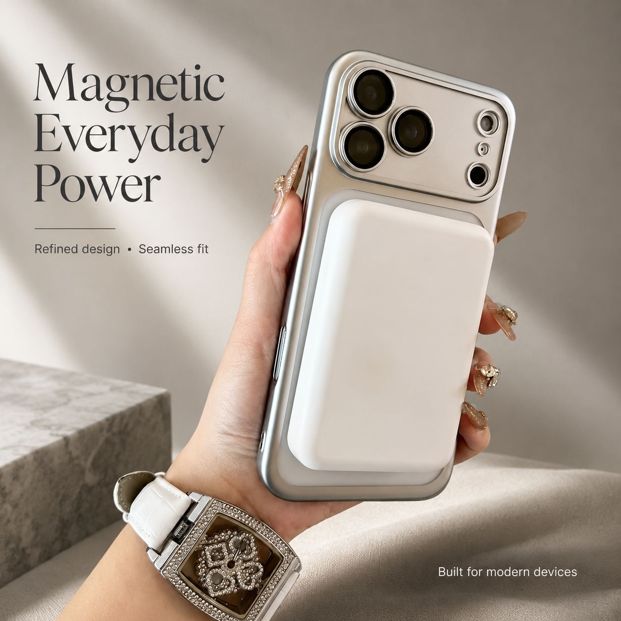 Premium iPhone Case MagSafe Matte Plating Translucent Silicone Cover with Shockproof Protection, Lens Film Guard, Anti-Fingerprint Non-Slip Design