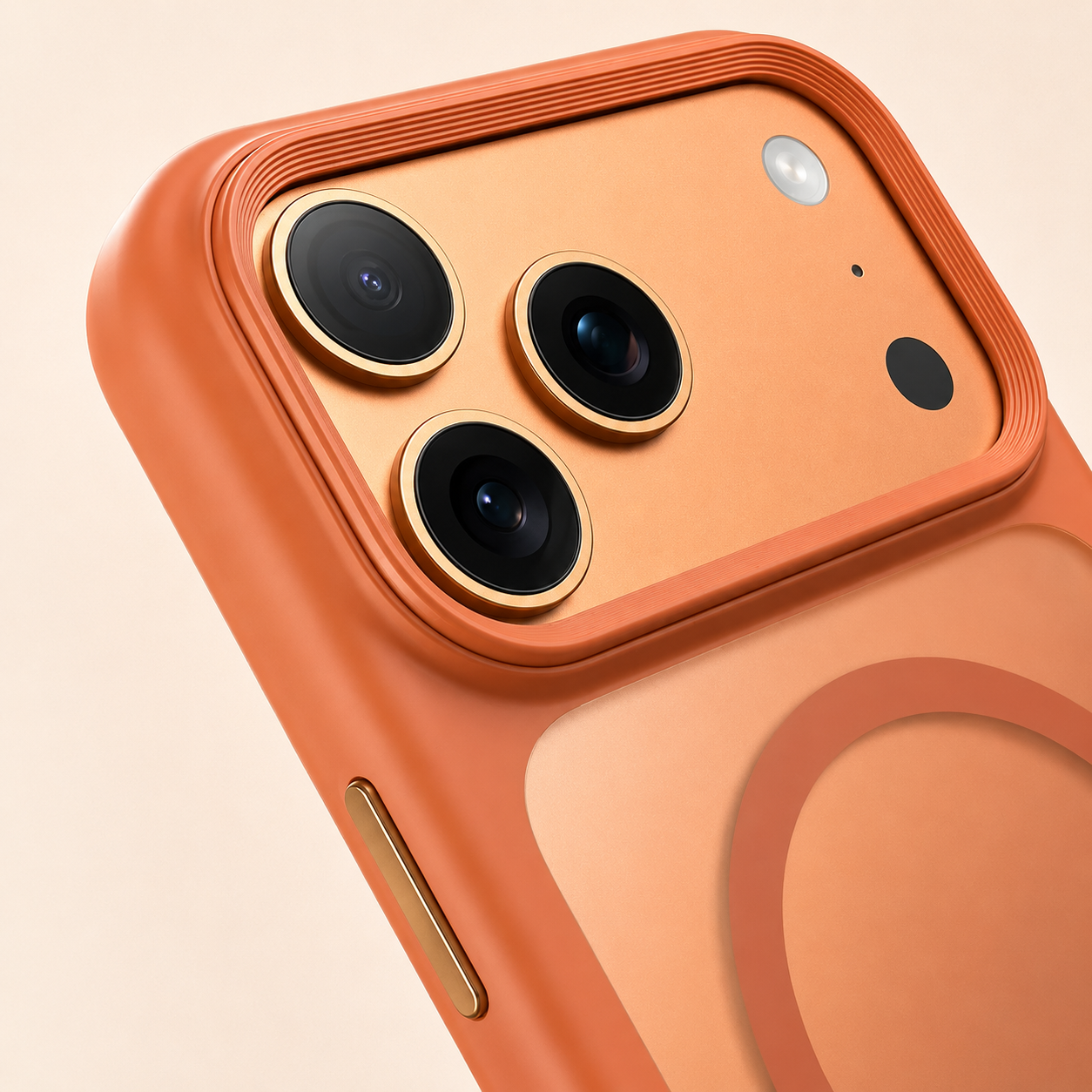 Premium iPhone Case MagSafe Transparent Soft Cover with Metal Buttons, Skin-Feel Matte Design, Shockproof Anti-Fingerprint Non-Slip Protection