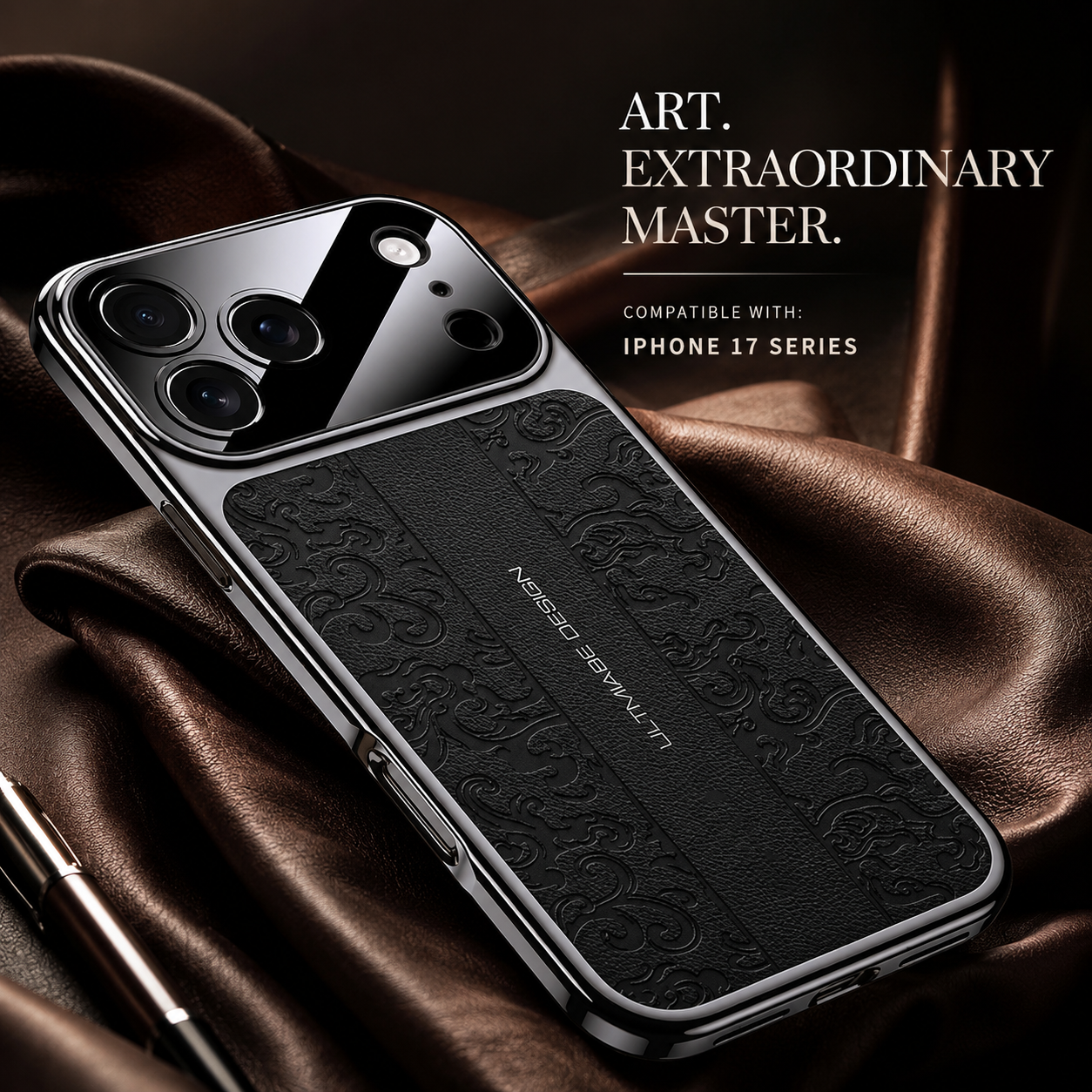 Premium iPhone Case Magnetic Leather TPU Construction, Wireless Charging Support, Anti Scratch Texture, Anti Fingerprint Coating, Non Slip Grip