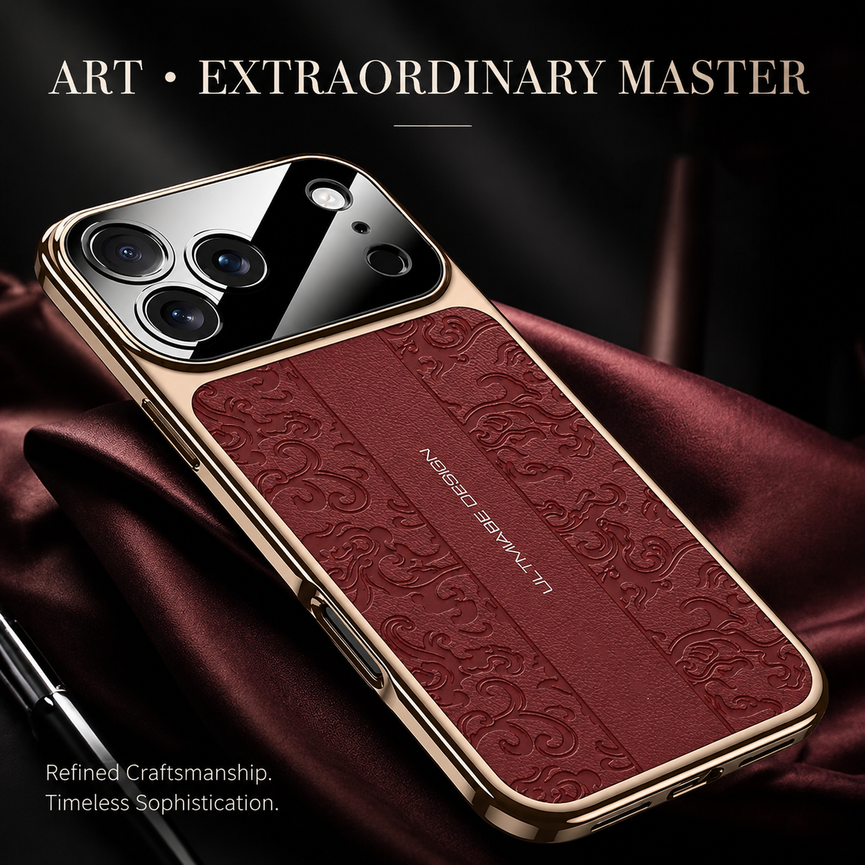 Premium iPhone Case Magnetic Leather TPU Construction, Wireless Charging Support, Anti Scratch Texture, Anti Fingerprint Coating, Non Slip Grip