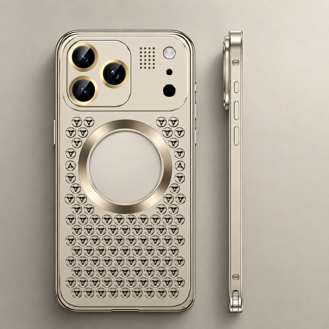 Premium iPhone Case Magnetic Protective Cover Aluminum Alloy Frame Camera Lens Guard Shockproof Anti Fall Heat Dissipation Slim Design