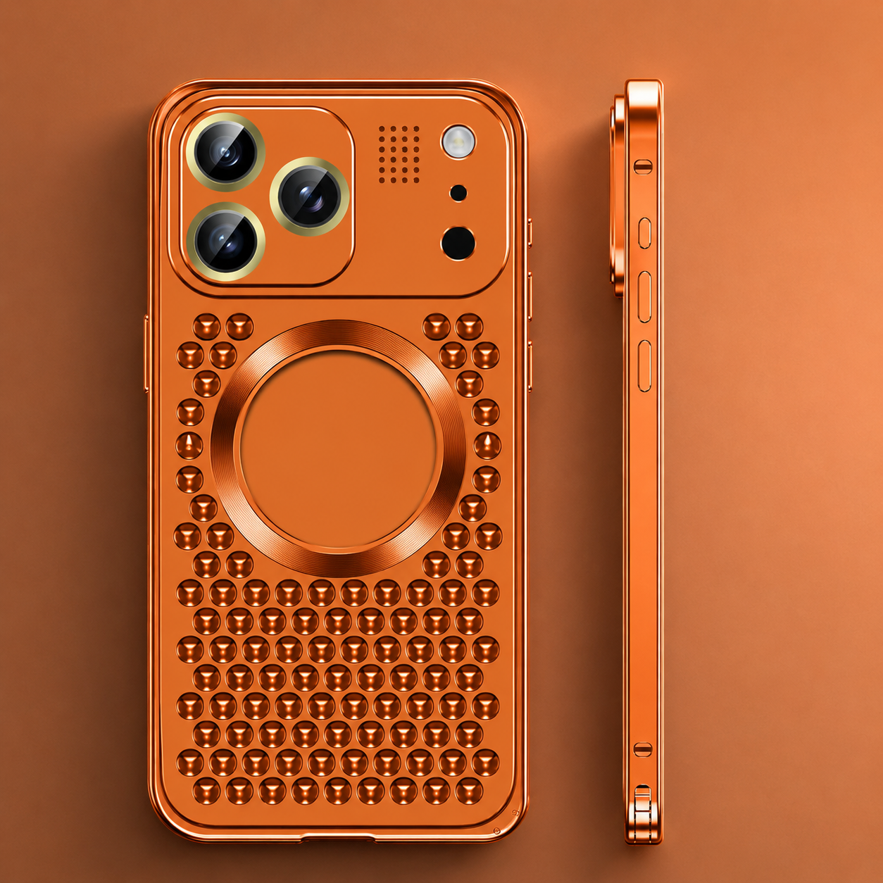 Premium iPhone Case Magnetic Protective Cover Aluminum Alloy Frame Camera Lens Guard Shockproof Anti Fall Heat Dissipation Slim Design