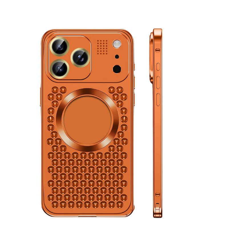 Premium iPhone Case Magnetic Protective Cover Aluminum Alloy Frame Camera Lens Guard Shockproof Anti Fall Heat Dissipation Slim Design