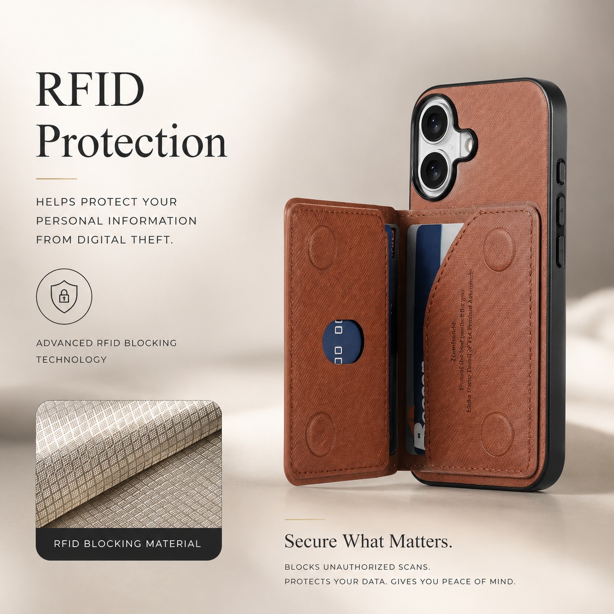 Premium iPhone Case Magnetic Wallet Cover with Camera Lens Protection, RFID Blocking Card Holder, Shockproof PU Leather Construction, Non Slip Design