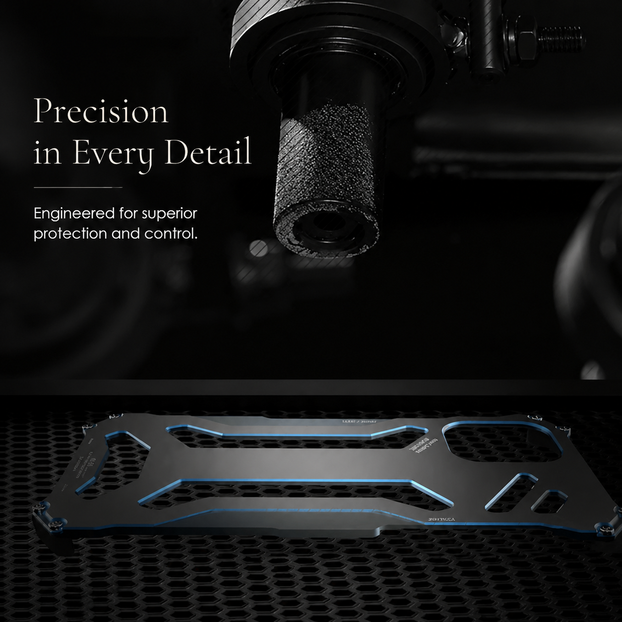 Premium iPhone Case Metal Armor Build with Camera Lens Protection Heavy Duty Structure Anti Scratch Texture Non Slip Shock Resistant Grip