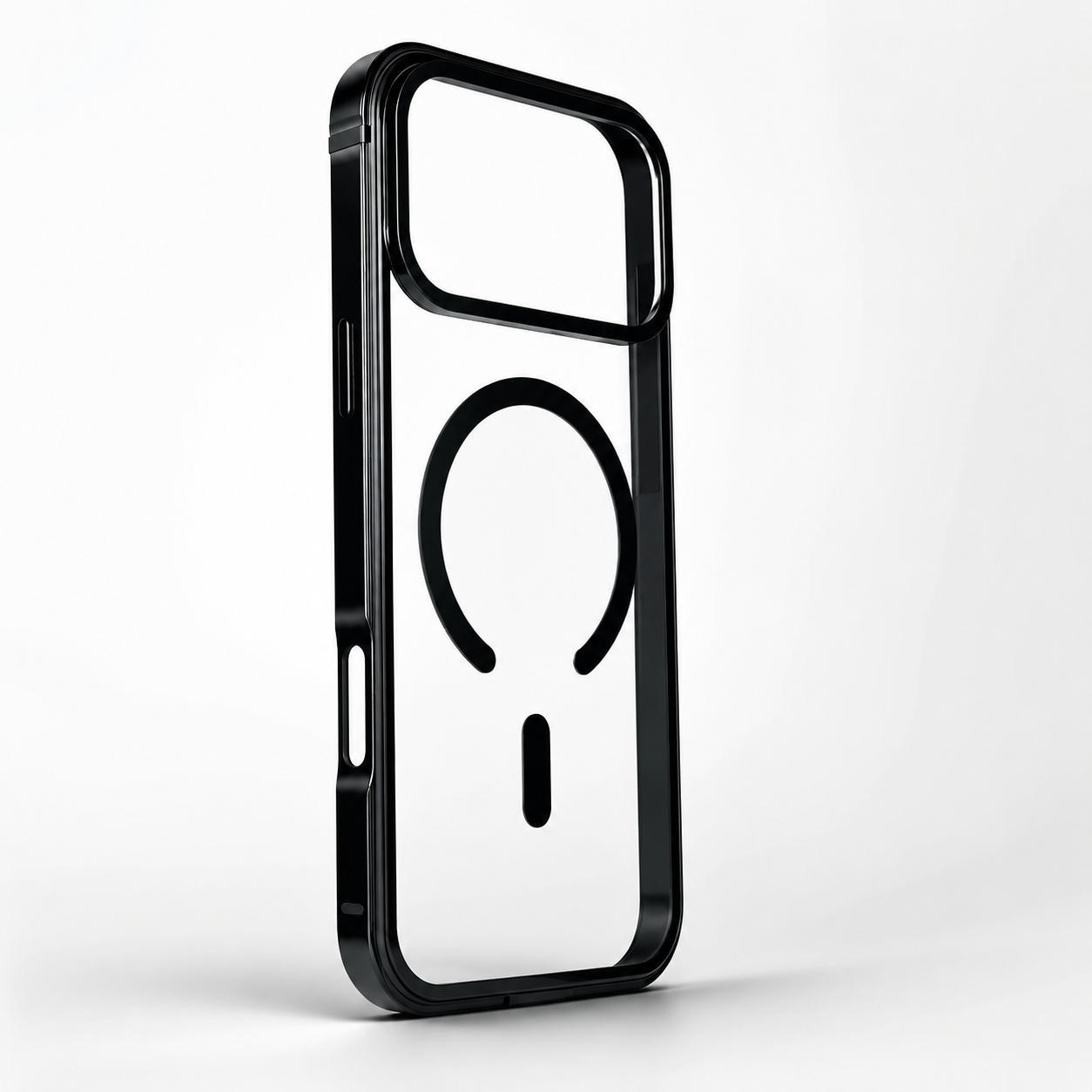 Premium iPhone Case Metal Frame with MagSafe Magnetic Charging, HD Acrylic Back, Slim Aluminum Alloy Design, Shockproof Anti Scratch Protection Fit