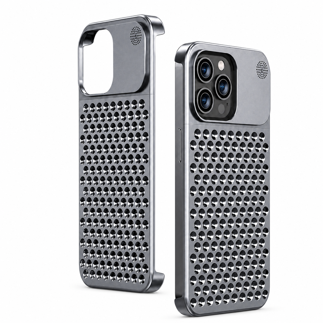 Premium iPhone Case Metal Heat Dissipation Aluminum Cover with Cooling Design, Anti Scratch Protection, Secure Grip and Camera Lens Protection