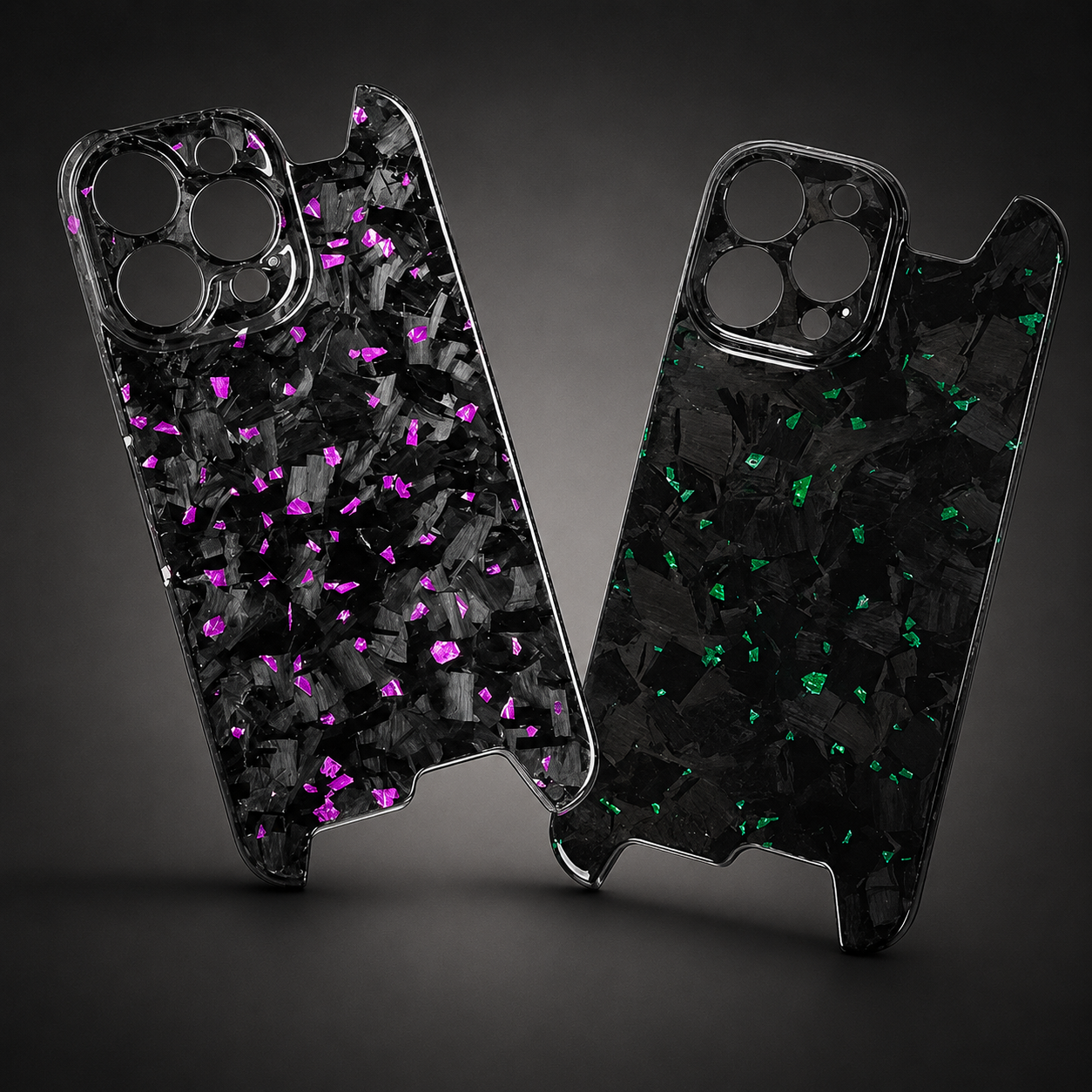 Premium iPhone Case Real Forged Carbon Fiber Cover Camera Lens Protection Ultra Thin Lightweight Shockproof Anti Scratch Wireless Charging Design