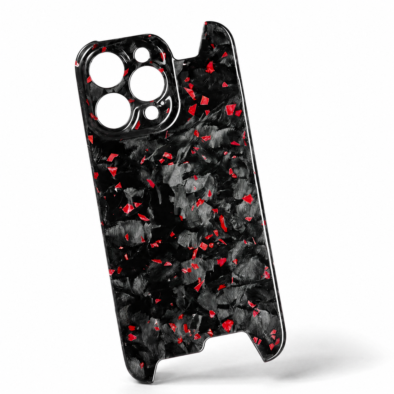 Premium iPhone Case Real Forged Carbon Fiber Cover Camera Lens Protection Ultra Thin Lightweight Shockproof Anti Scratch Wireless Charging Design