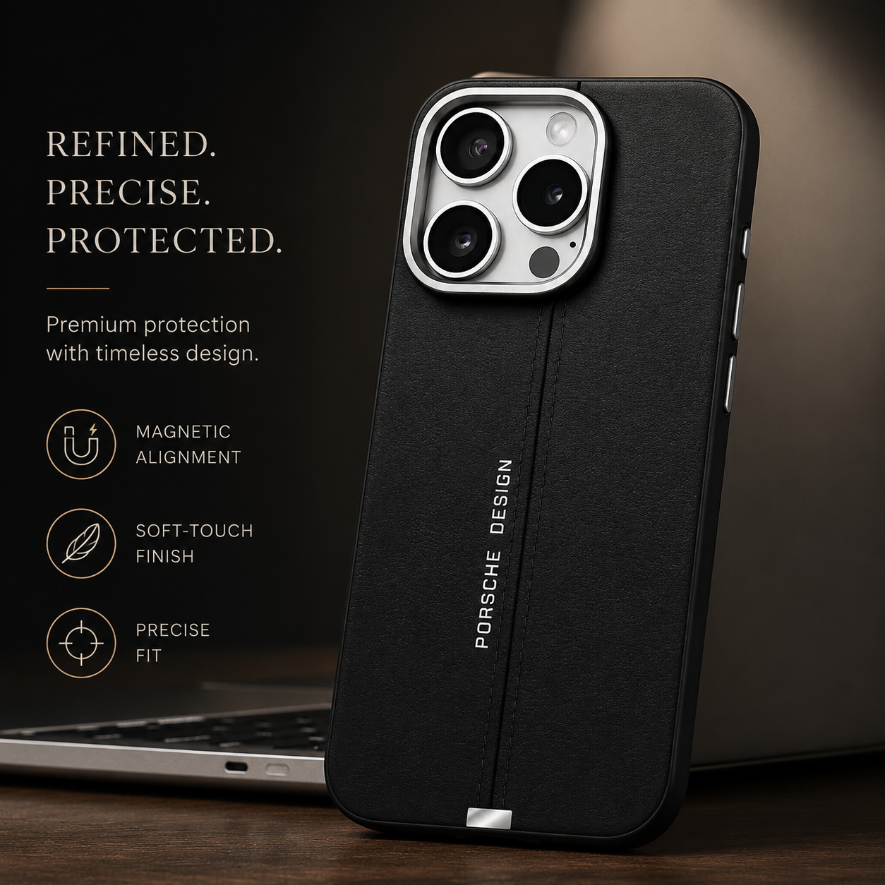Premium iPhone Case Real Forged Carbon Fiber MagSafe Cover Shockproof Dual-Layer TPU Hybrid Lightweight Non-Slip Full-Coverage Protective Design
