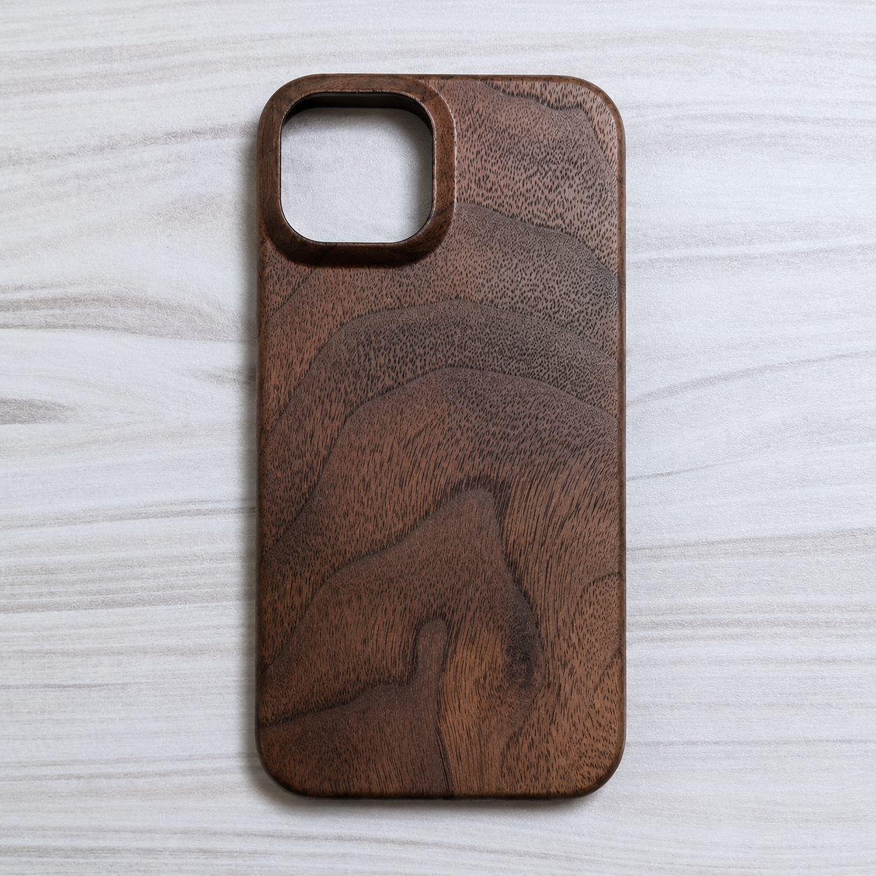 Premium iPhone Case Real Wood Back Cover Walnut Cherry Rosewood Bamboo Finish Camera Lens Protection Dustproof Secure Grip Anti Scratch Slim Design