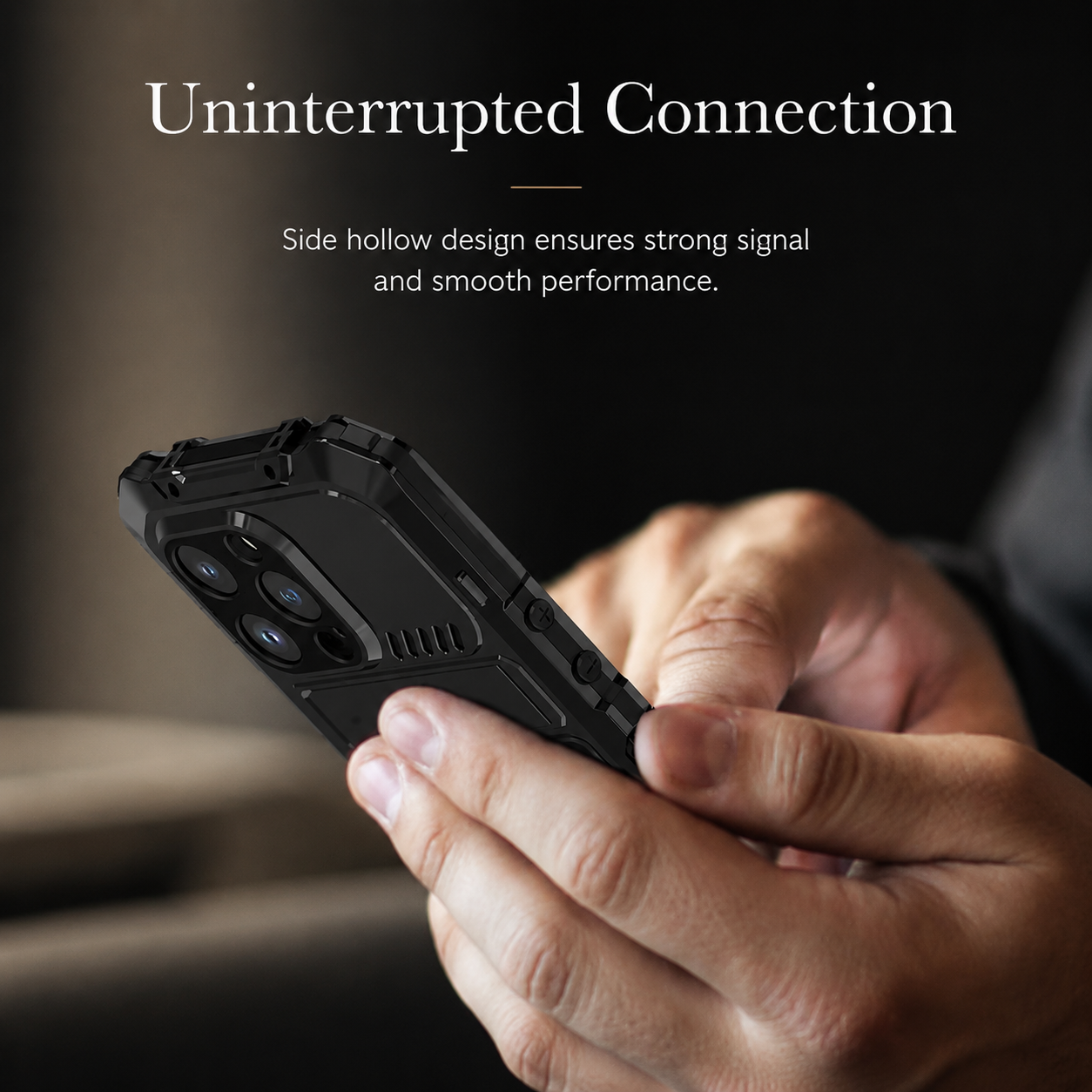 Premium iPhone Case Rugged Aluminum Military Grade Bumper Cover Shockproof Silicone Back Screen Protector Water Resistant Non Slip Heavy Duty Design
