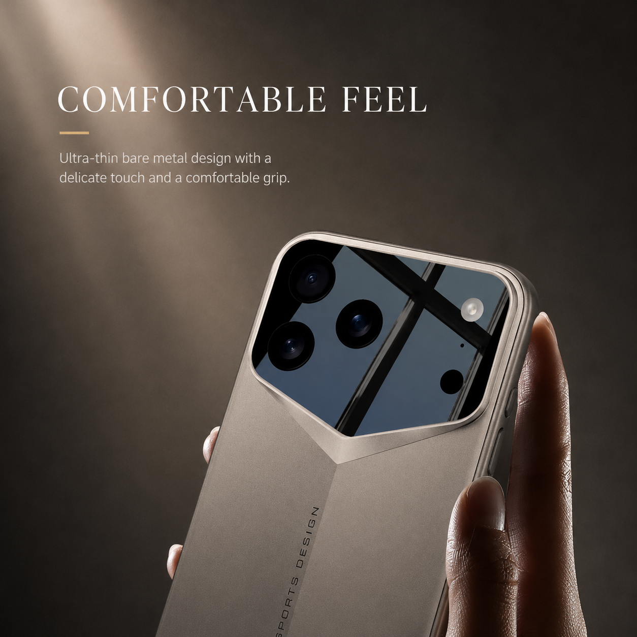 Premium iPhone Case Slim Matte Hard PC Design with Camera Lens Guard, Anti Fingerprint Finish, Secure Grip, Shockproof Coverage and Full Protection