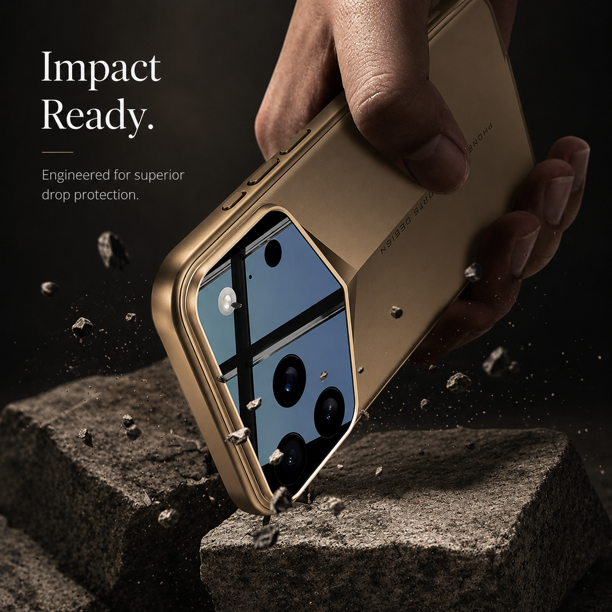 Premium iPhone Case Slim Matte Hard PC Design with Camera Lens Guard, Anti Fingerprint Finish, Secure Grip, Shockproof Coverage and Full Protection