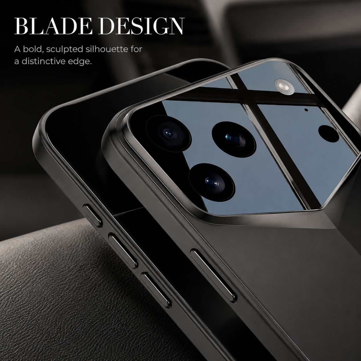 Premium iPhone Case Slim Matte Hard PC Design with Camera Lens Guard, Anti Fingerprint Finish, Secure Grip, Shockproof Coverage and Full Protection