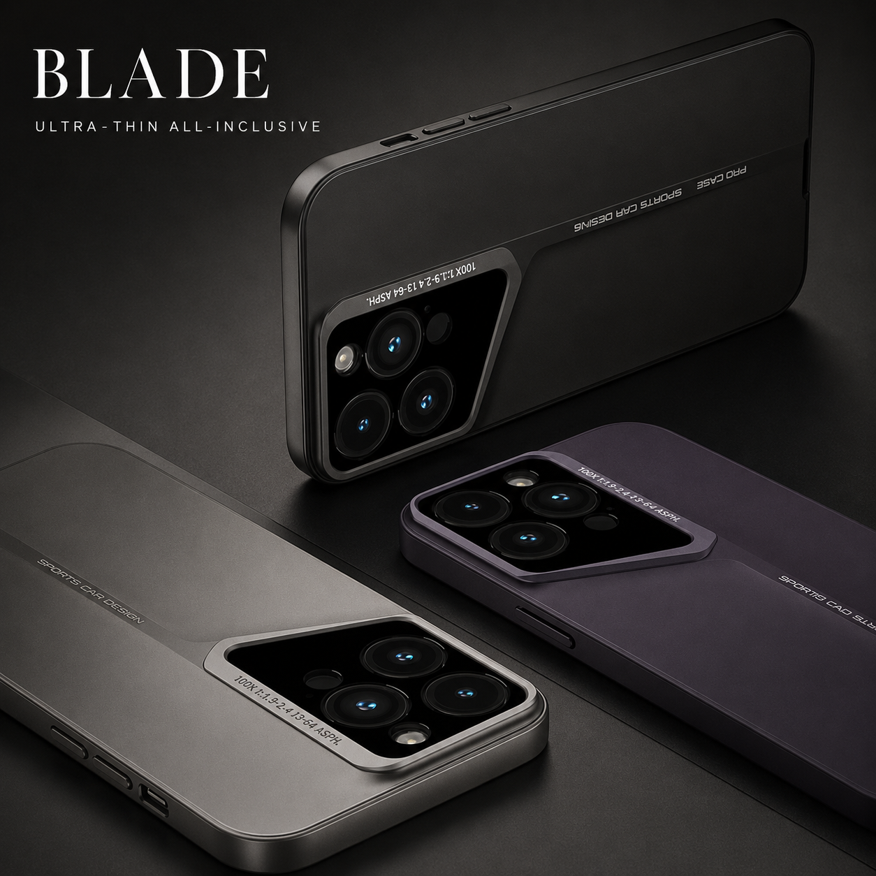 Premium iPhone Case Slim Matte Hard PC Design with Camera Lens Guard, Anti Fingerprint Finish, Secure Grip, Shockproof Coverage and Full Protection