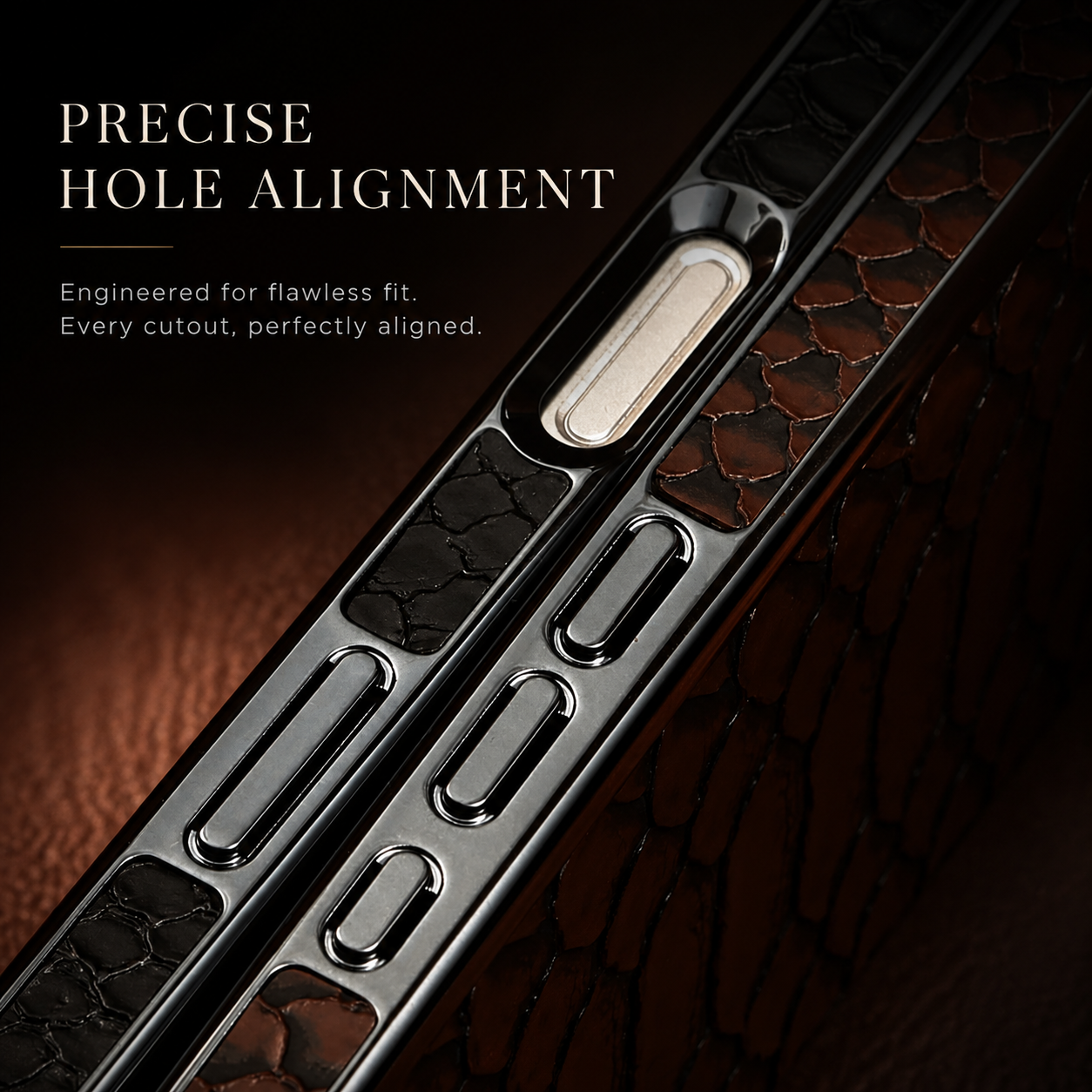 Premium iPhone Case Snake Pattern Leather Design with Camera Lens Protection, Soft Flannel Interior, Non Slip Surface, Stylish Everyday Protection