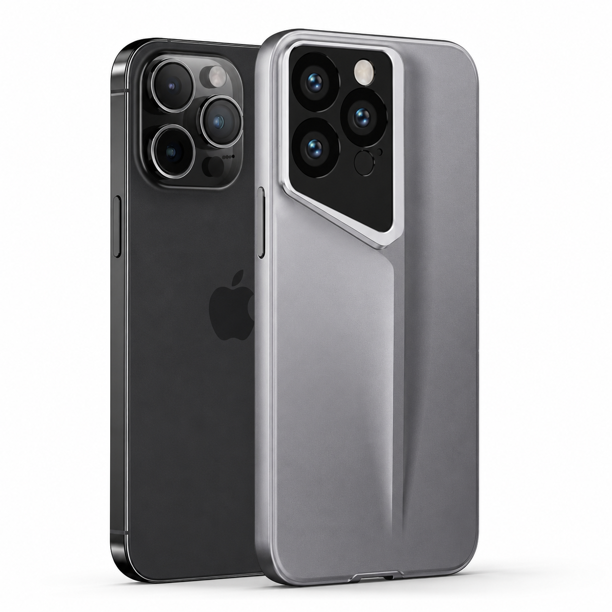 Premium iPhone Case Ultra-Slim Matte Hard PC Cover with Frosted Lens Protection, Shockproof Anti-Fingerprint Anti-Scratch Non-Slip Design