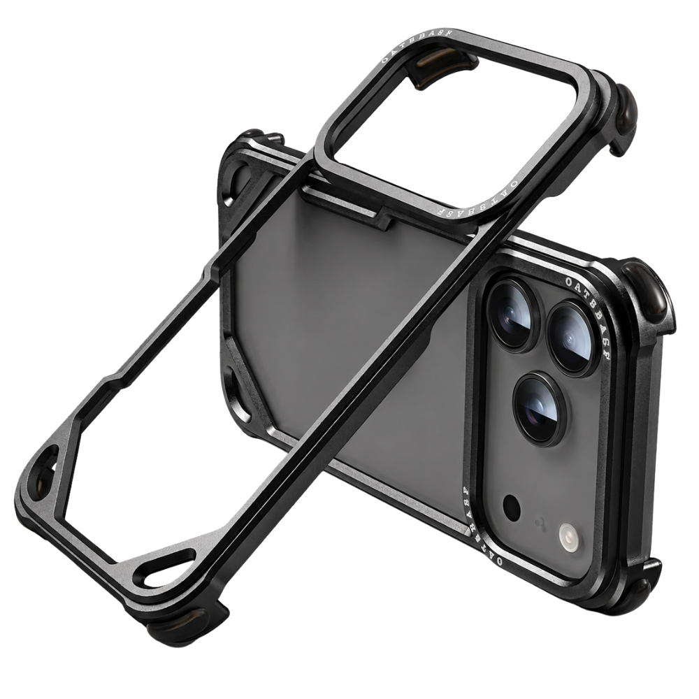 Premium iPhone Case Ultra Thin Aluminum Alloy Build with Camera Lens Protection, Wireless Charging Compatible, Non Slip Shock Resistant Design