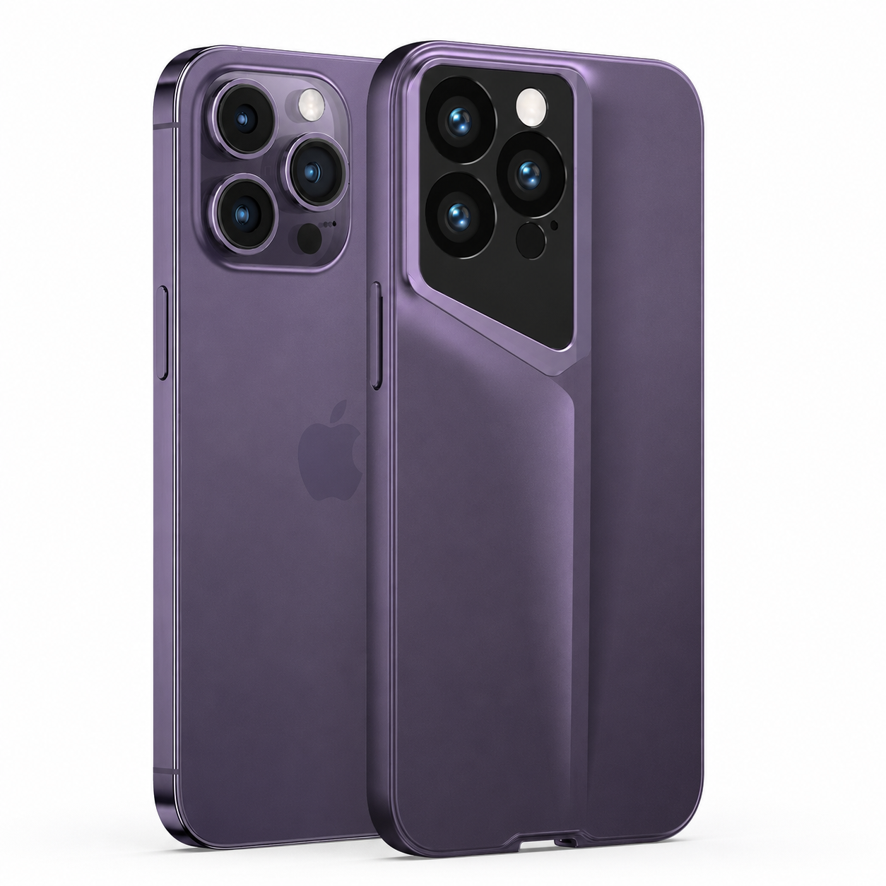 Premium iPhone Case Ultra Thin Hard PC Cover with Frosted Camera Protection, Anti Fingerprint Finish, Secure Grip and Scratch Resistant Design
