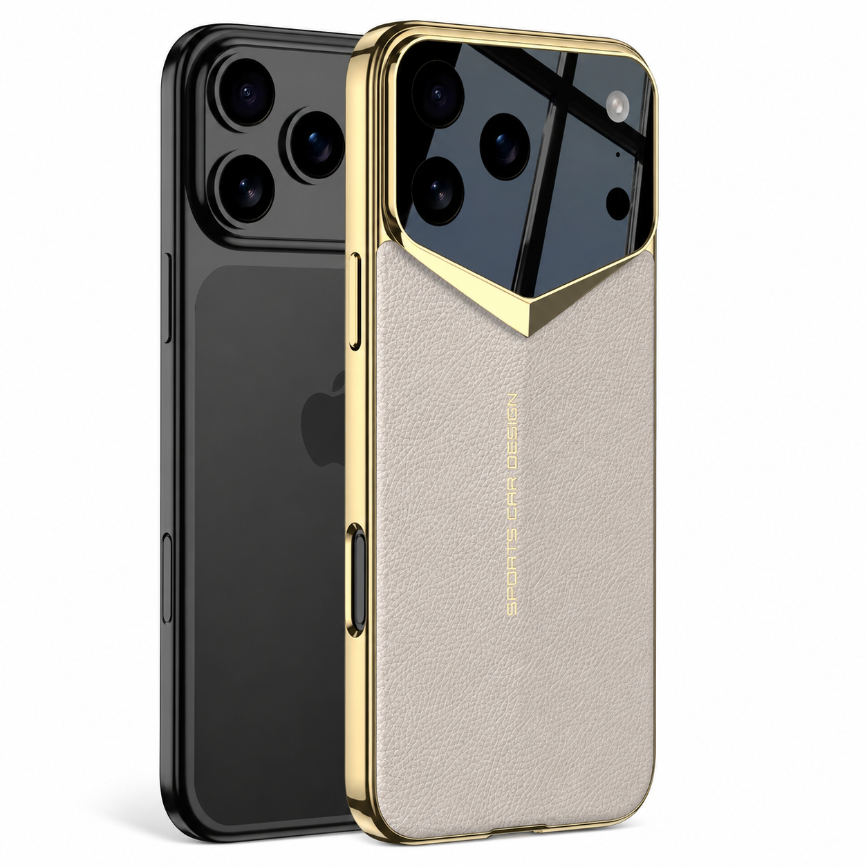 Premium iPhone Case Ultra Thin Leather Design with Camera Lens Protection, Anti Fingerprint Surface, Shock Resistant Slim Fit Full Coverage