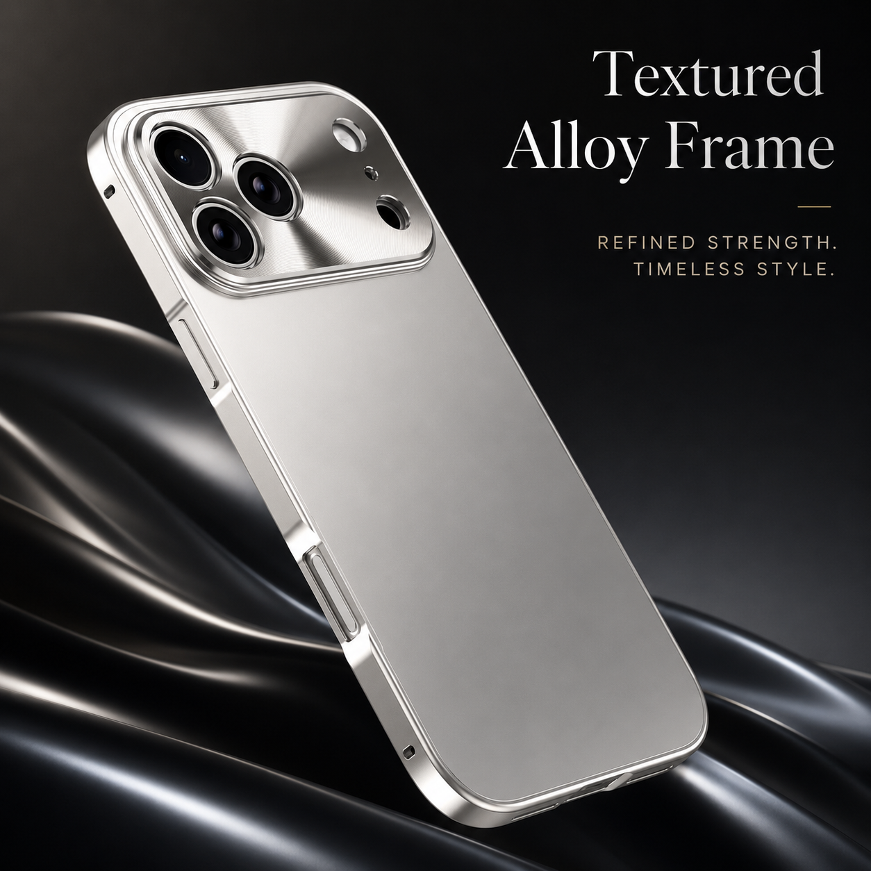 Premium iPhone Case Ultra Thin Protective Cover Aluminum Alloy Frame Camera Lens Protection Shockproof Frosted Matte Backplate Slim Design