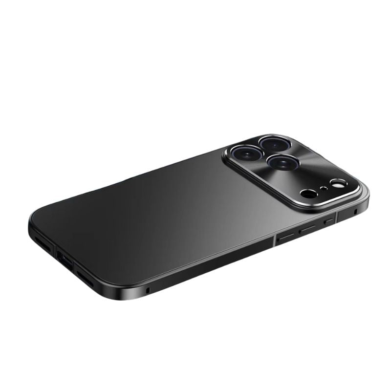 Premium iPhone Case Ultra Thin Protective Cover Aluminum Alloy Frame Camera Lens Protection Shockproof Frosted Matte Backplate Slim Design
