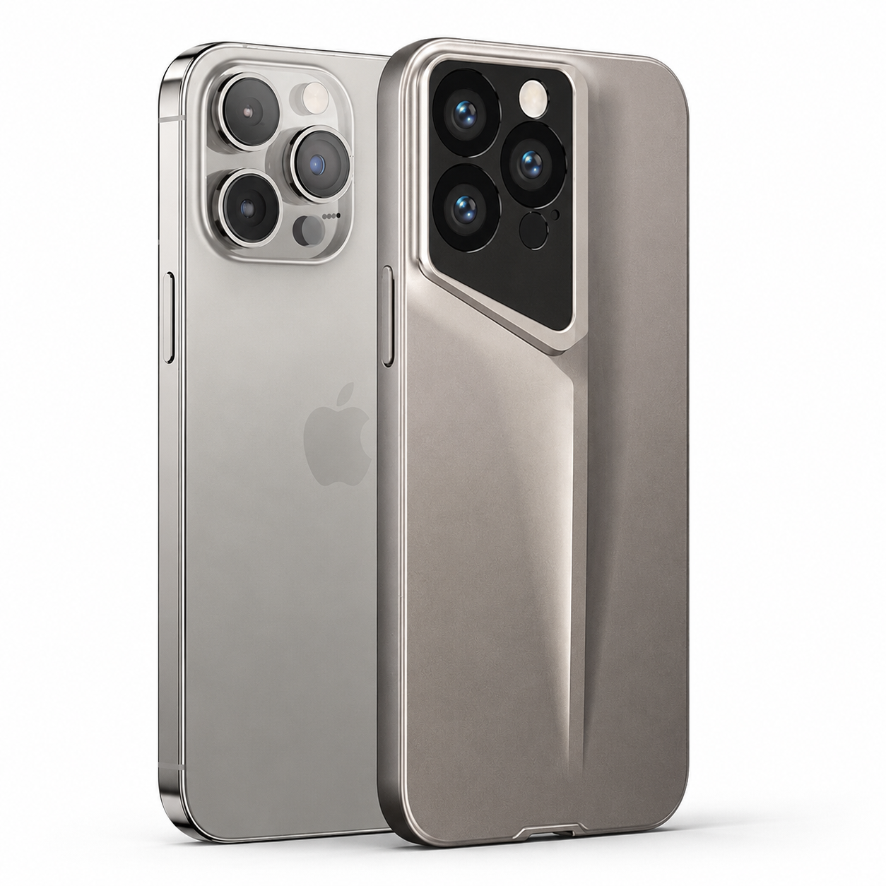 Premium iPhone Case Ultra Thin Titanium Style Cover with Shockproof Protection, Camera Lens Protection, Secure Grip and Scratch Resistant Design