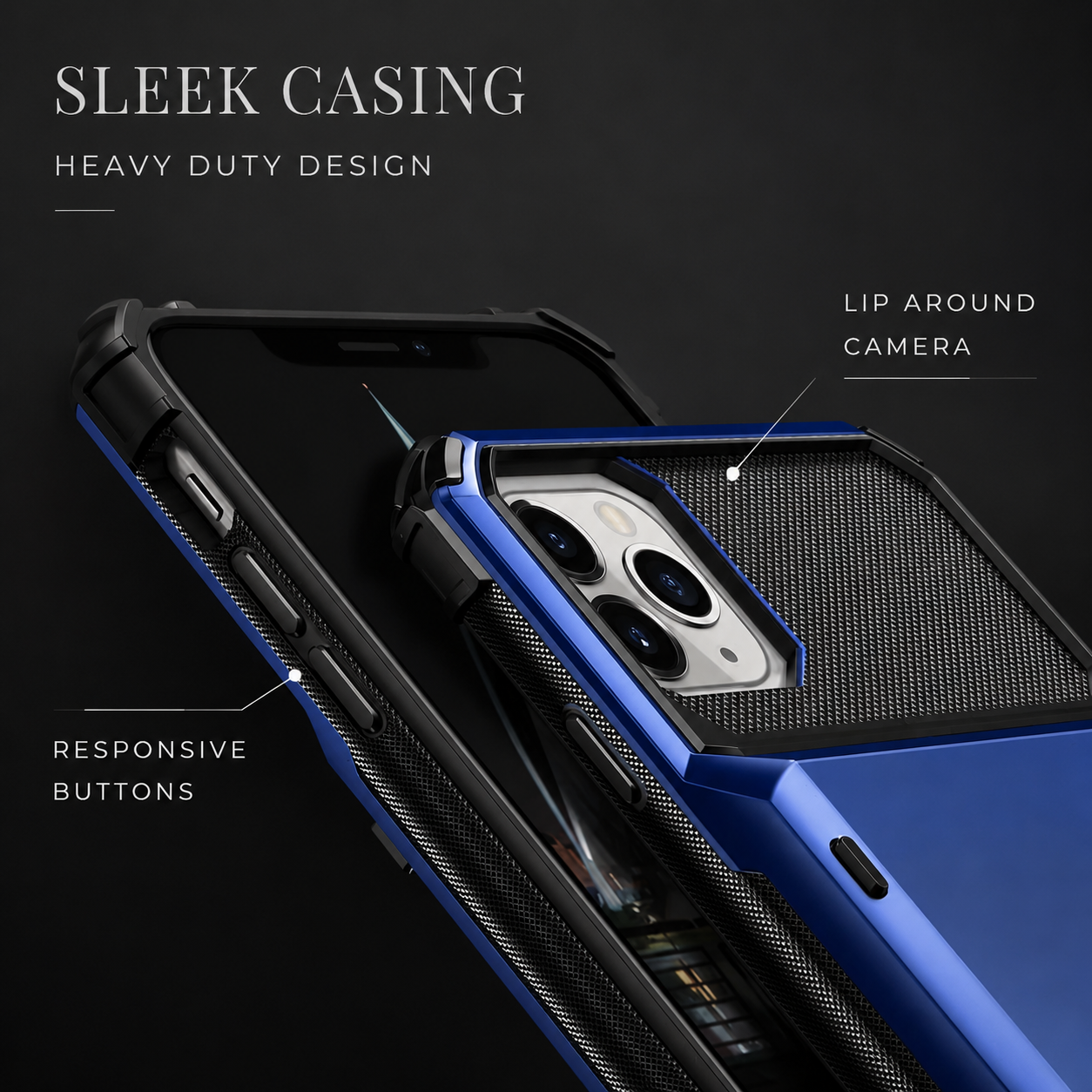 Premium iPhone Case Wallet Cover Card Holder Shockproof Protective Cover Hidden Card Storage Dual Layer Armor Design