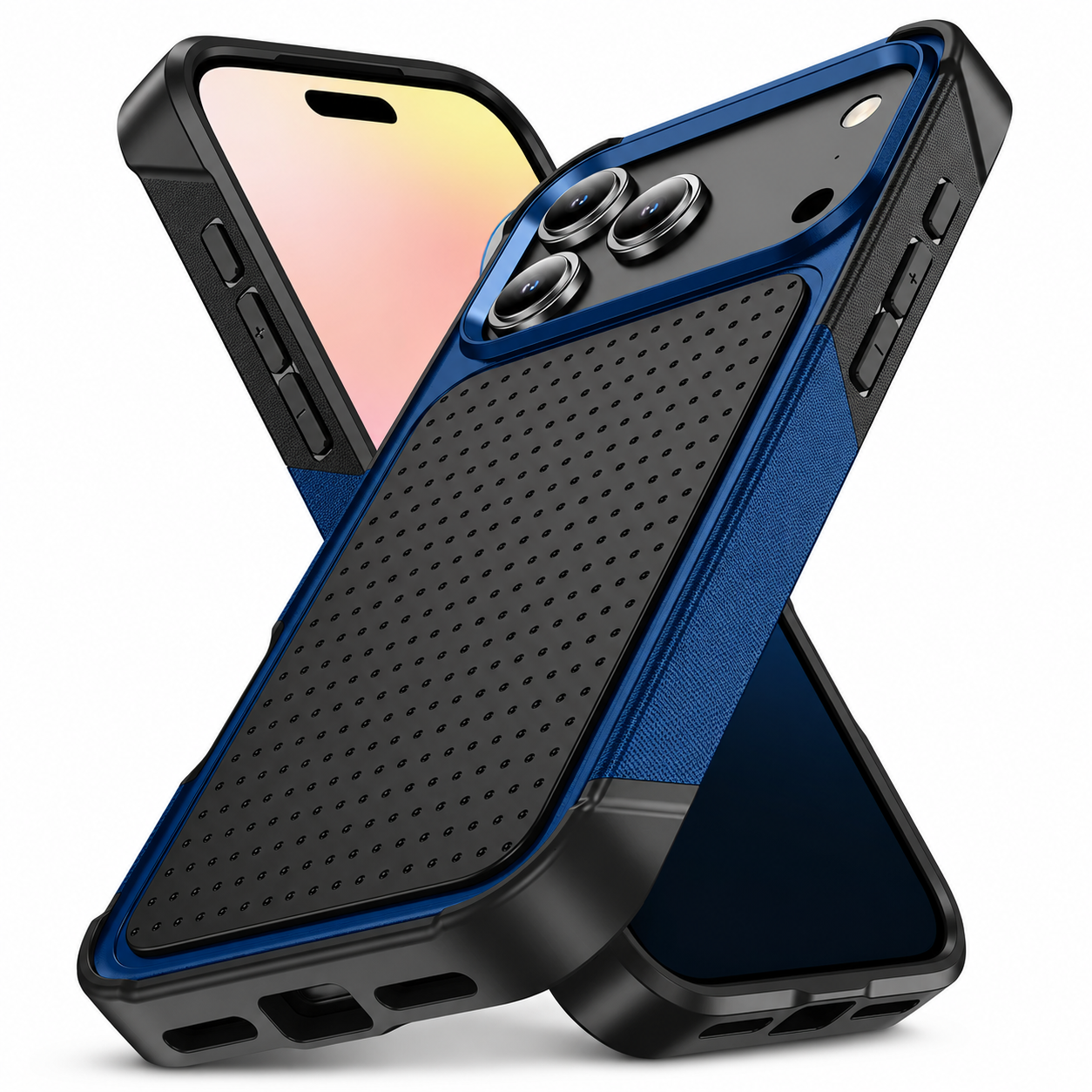 Premium iPhone Case Wallet Cover Card Holder Shockproof Protective Cover Magnetic Stand Rugged Armor Non Slip Design