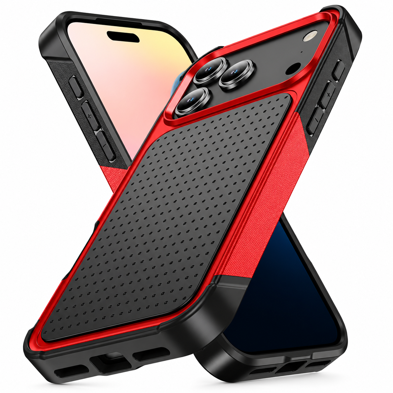Premium iPhone Case Wallet Cover Card Holder Shockproof Protective Cover Magnetic Stand Rugged Armor Non Slip Design