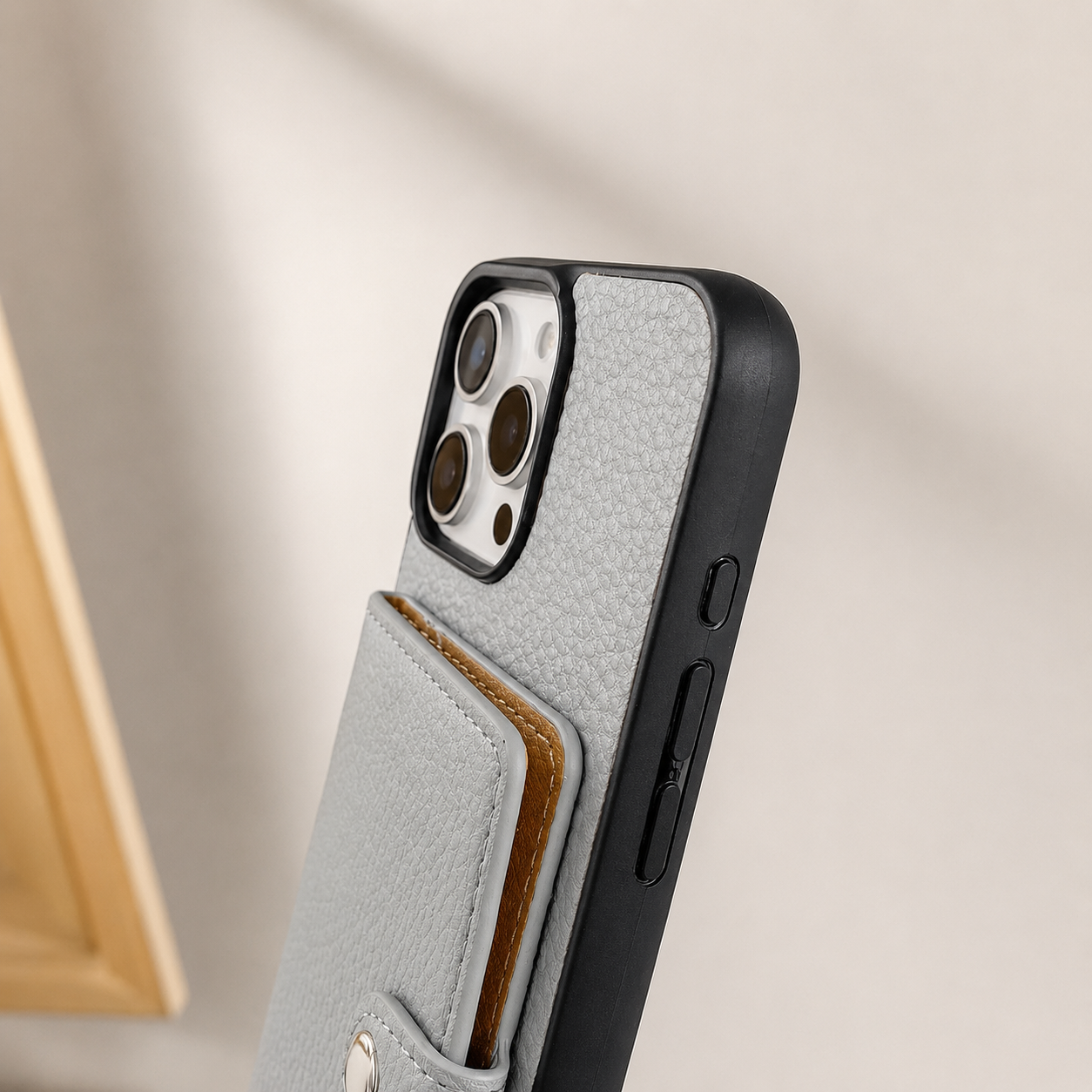 Premium iPhone Case Wallet Cover Featuring Card Holder, Crossbody Strap and Zipper Coin Purse, PU Leather Design with Shockproof Protection
