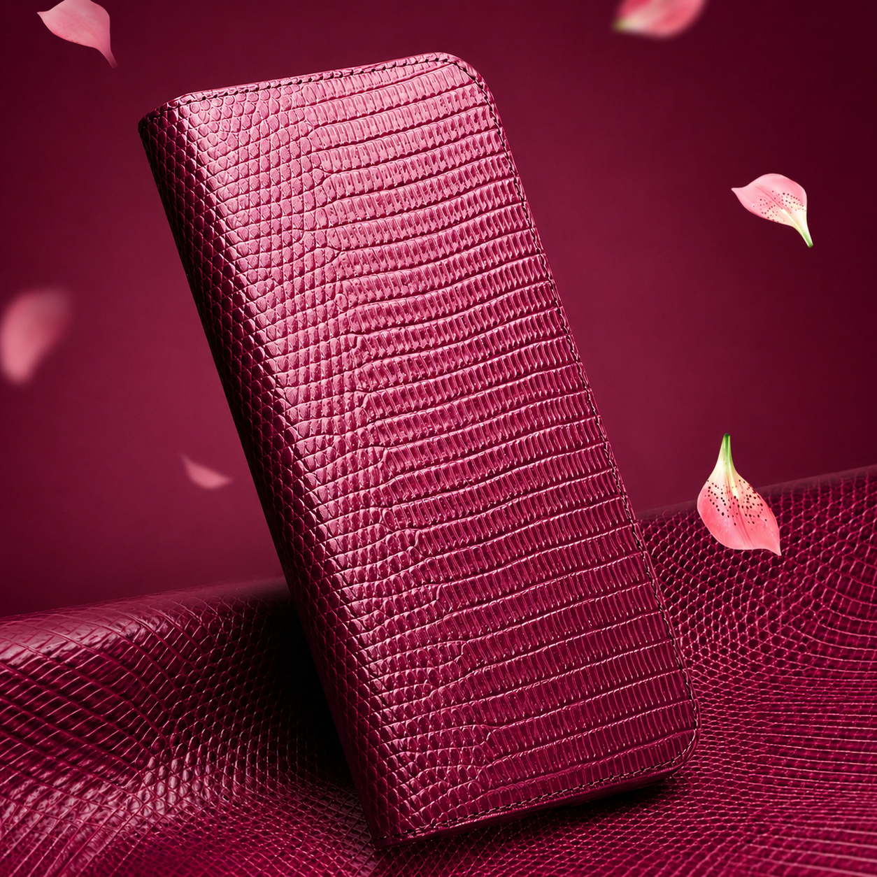 Premium iPhone Case Wallet Cover Genuine Leather Card Holder Shockproof Protective Cover Magnetic Closure Kickstand Design