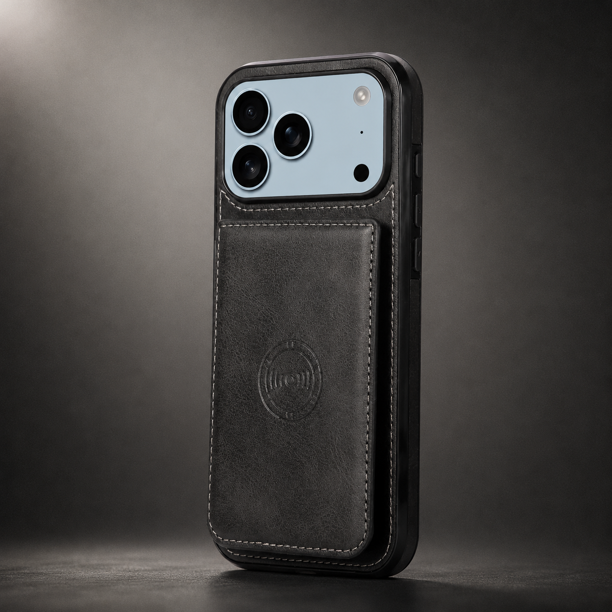 Premium iPhone Case Wallet Cover RFID Protection Card Holder Shockproof Protective Cover Magnetic Closure Leather Design
