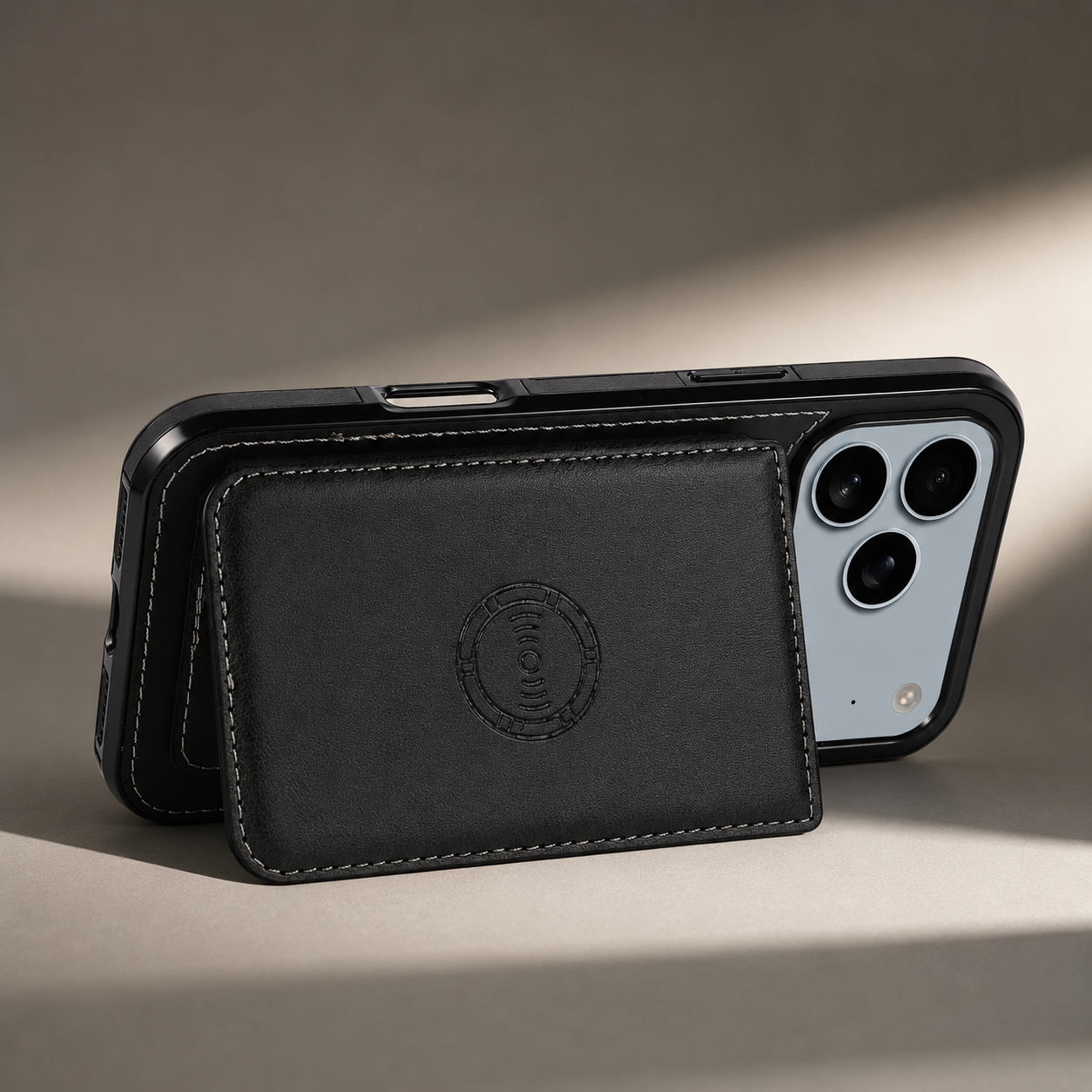 Premium iPhone Case Wallet Cover RFID Protection Card Holder Shockproof Protective Cover Magnetic Closure Leather Design