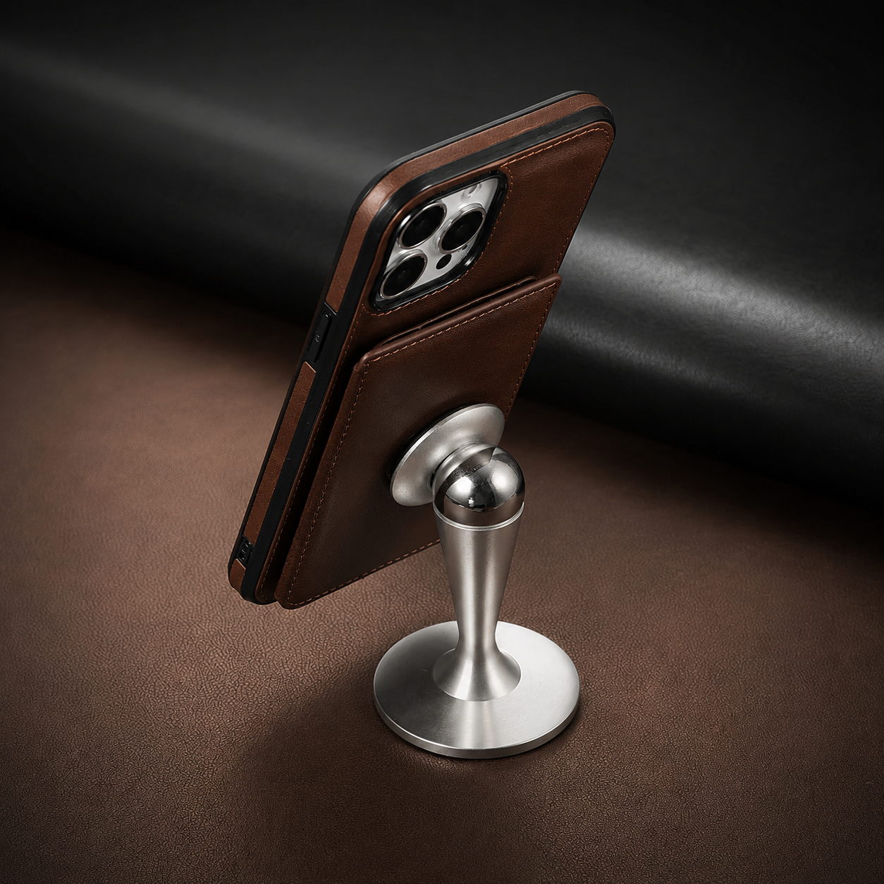 Premium iPhone Case Wallet Cover RFID Protection Card Holder Shockproof Protective Cover Magnetic Closure Leather Design