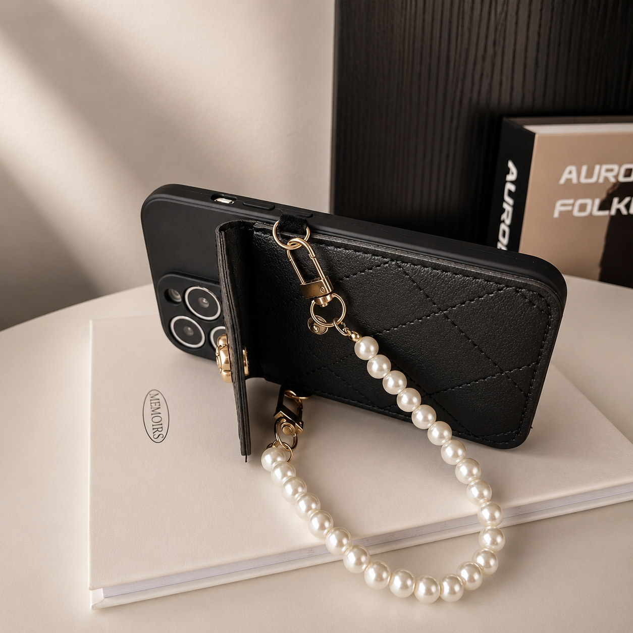 Premium iPhone Case Wallet MagSafe Compatible Crossbody Strap Card Holder Protective Cover Camera Lens Protection Shockproof Slim Design