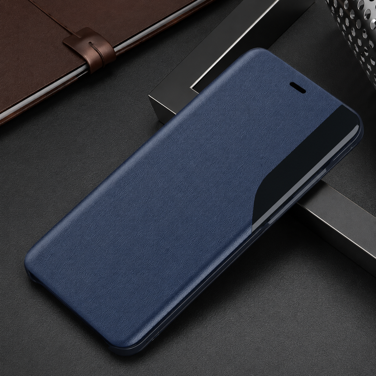 Premium iPhone Case Wallet MagSafe Compatible Magnetic Flip Cover Card Holder Kickstand Camera Lens Protection Shockproof Full Protection Slim Design