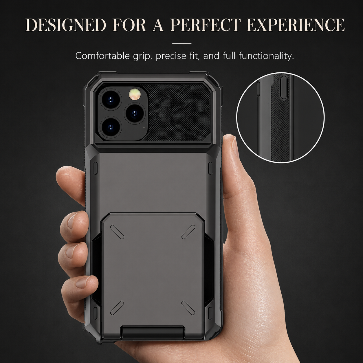 Premium iPhone Case Wallet MagSafe Compatible Magnetic Protective Cover 4 Card Holder Camera Lens Protection Shockproof Slim Design