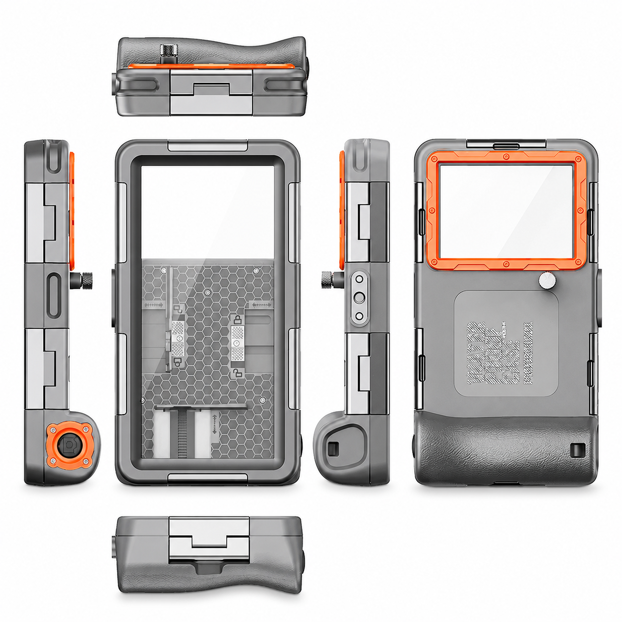 Premium iPhone Case Waterproof Diving Pouch Shockproof Protection Clear Camera Lens Visibility Secure Lanyard Full Body Coverage Underwater Protective Design