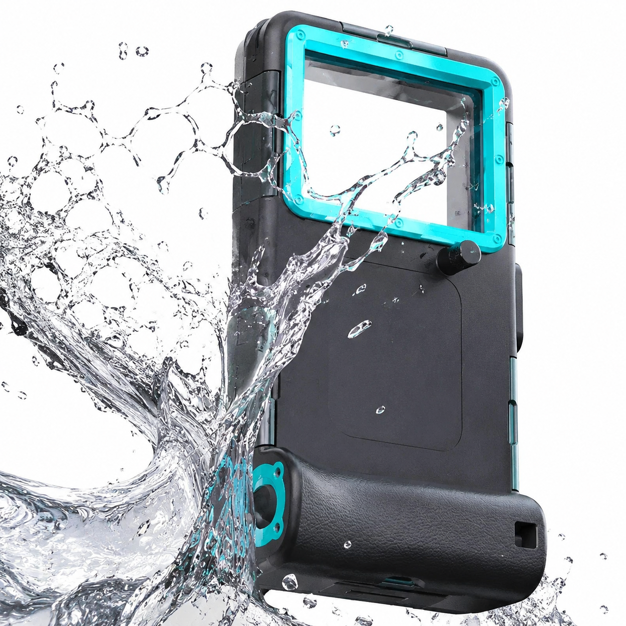 Premium iPhone Case Waterproof Full Housing Protective Cover 15m Diving 50ft Swimming Holster Lanyard Shockproof Heavy Duty Outdoor Case Dustproof Secure Seal Design