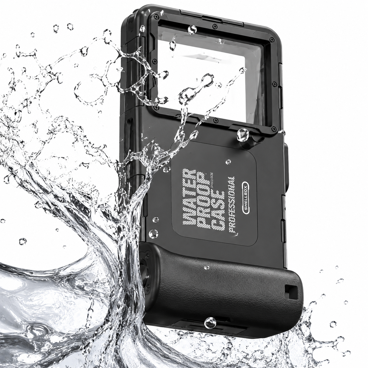 Premium iPhone Case Waterproof Full Housing Protective Cover 15m Diving 50ft Swimming Holster Lanyard Shockproof Heavy Duty Outdoor Case Dustproof Secure Seal Design