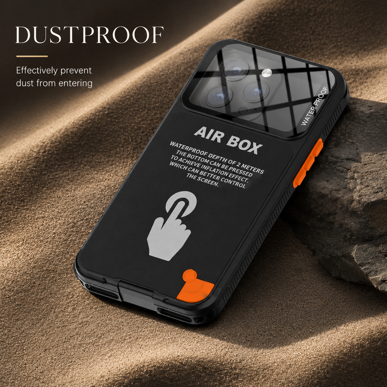 Premium iPhone Case Waterproof Shockproof Protective Cover IP68 Full Body Sealed Design Dustproof Underwater Protection Outdoor Use