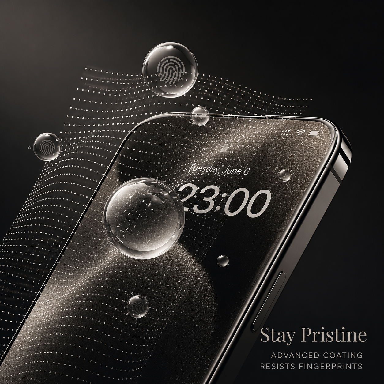 Premium iPhone Hydrogel Screen Protector Full Coverage Protective Film Smooth Touch Anti Scratch Impact Absorption Flexible HD Clarity Shield